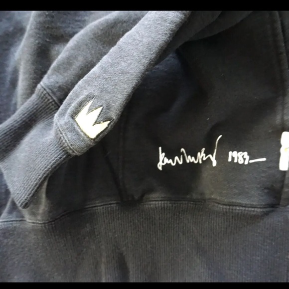 RARE Jean Michael Basquiat Bratwurst Black Hoodie Sweatshirt Vintage 1983 Small - Picture 6 of 9